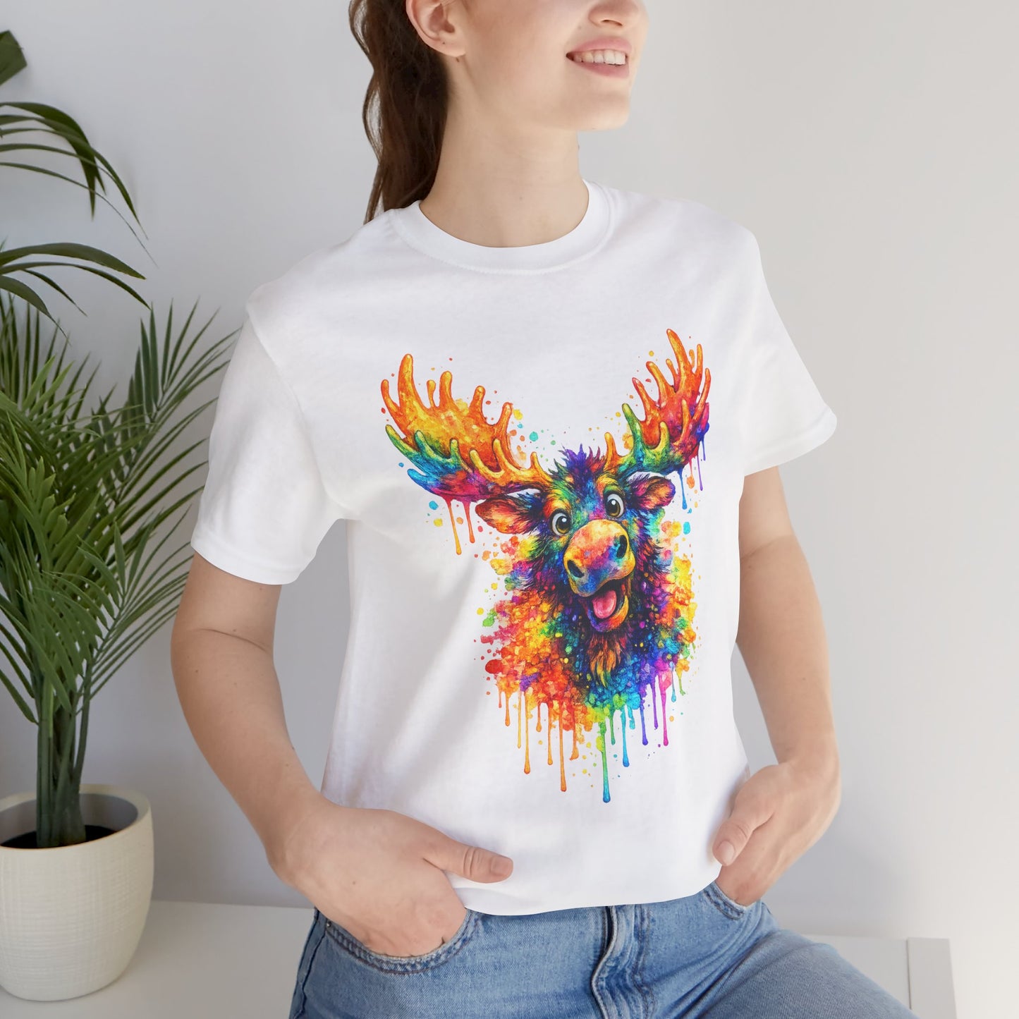 Watercolor Wildlife Moose T-Shirt