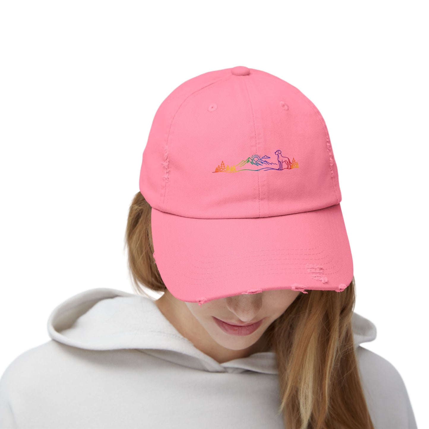 Great Dane, natural eared | Distressed Cap
