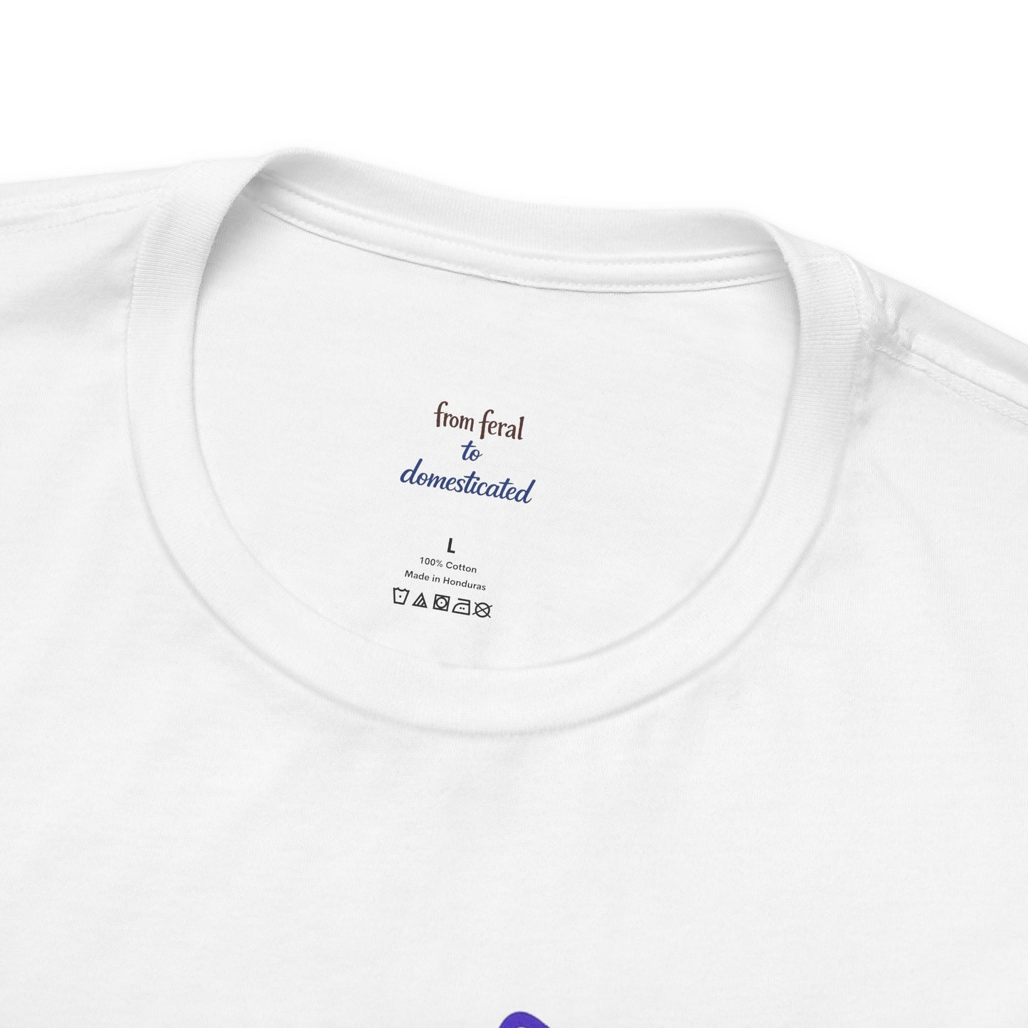 Colorful Line-Work Sitting Cat T-Shirt