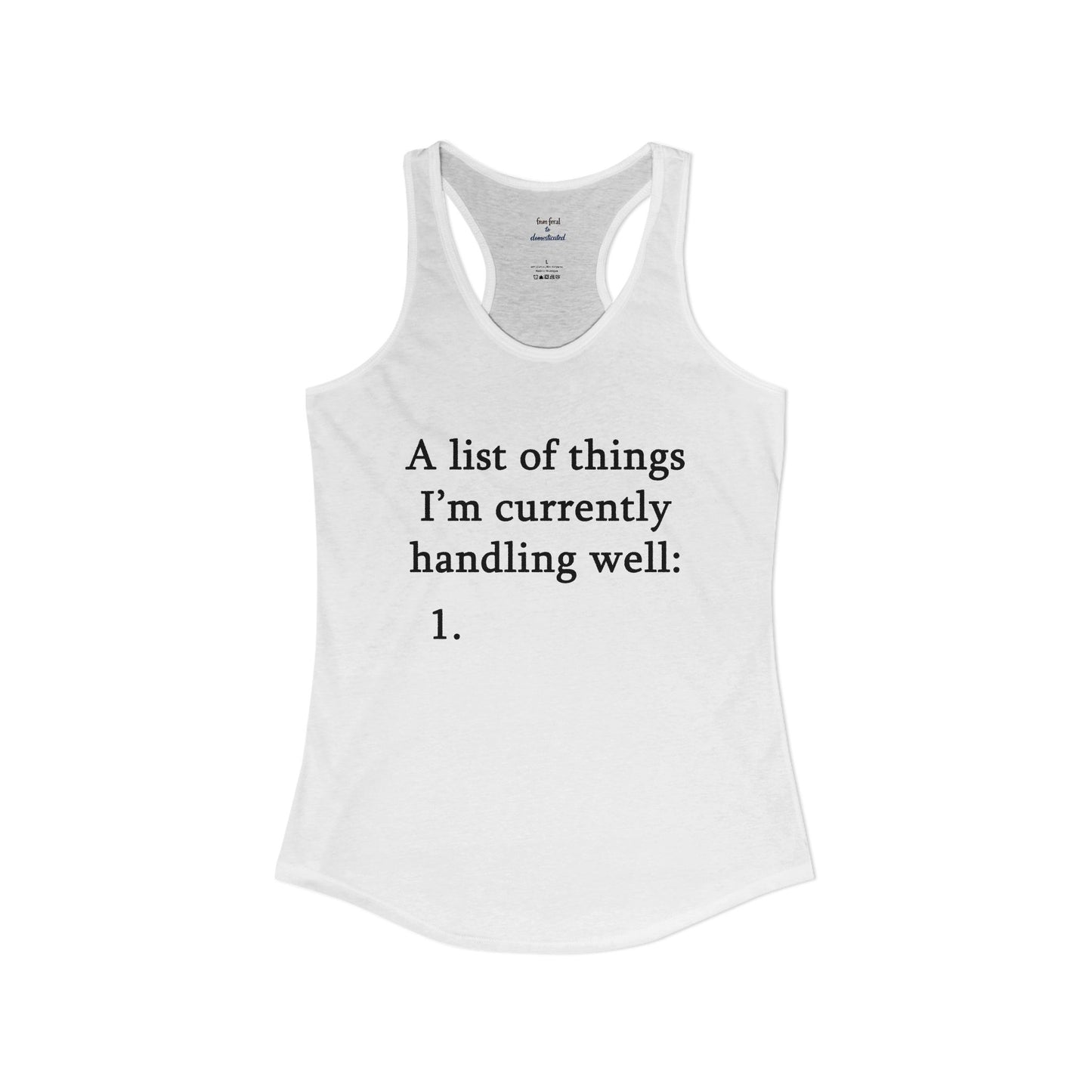 A List Racerback Tank
