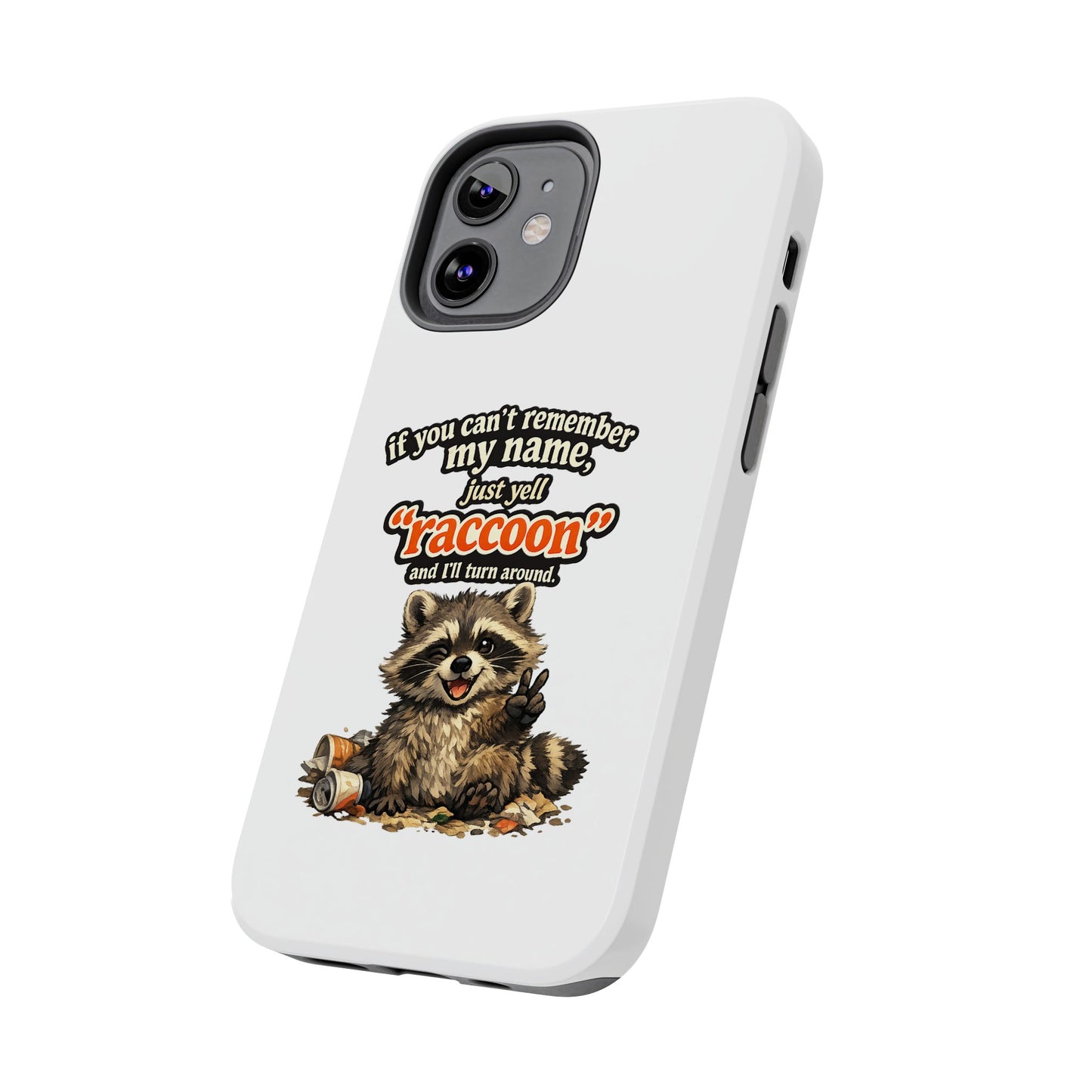 Yell Raccoon Phone Case — Tough & Cute Protective Phone Cover