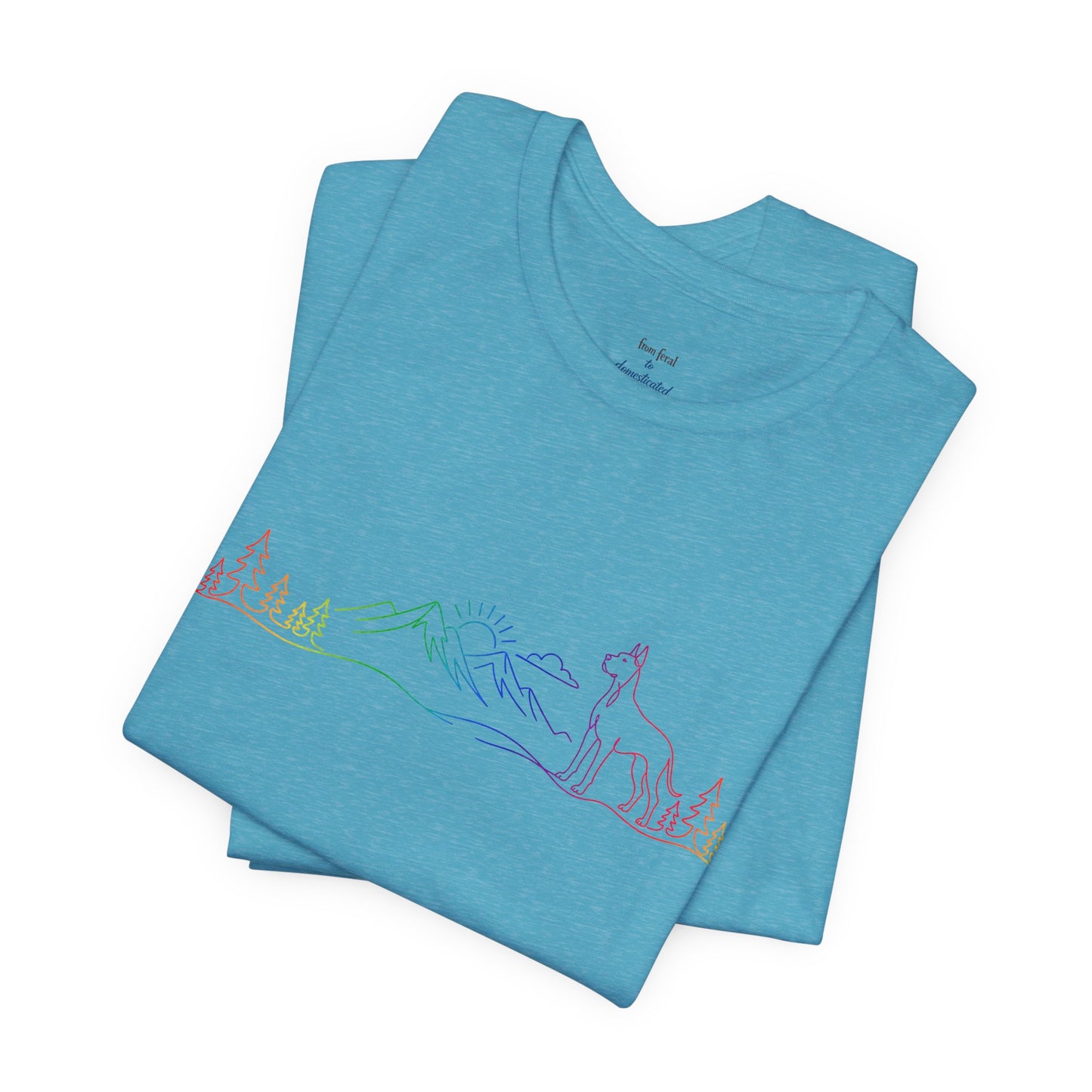 Cropped Great Dane Wild Lines T-Shirt