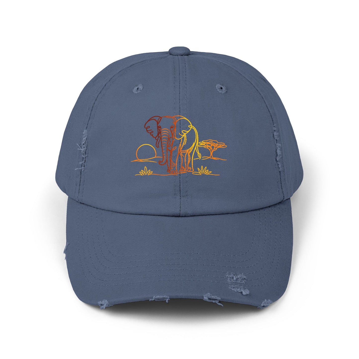 Safari Elephant | Distressed Cap