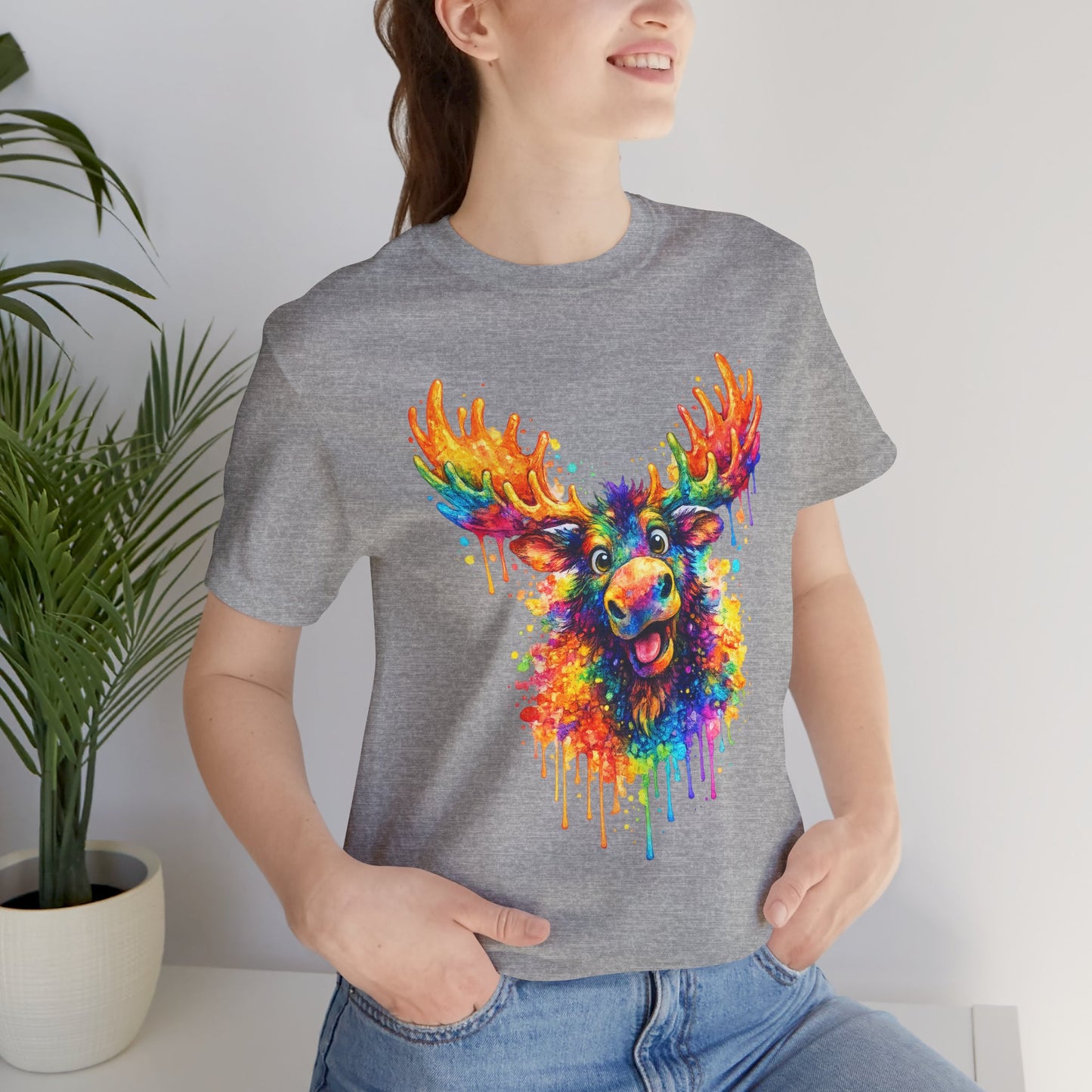 Watercolor Wildlife Moose T-Shirt