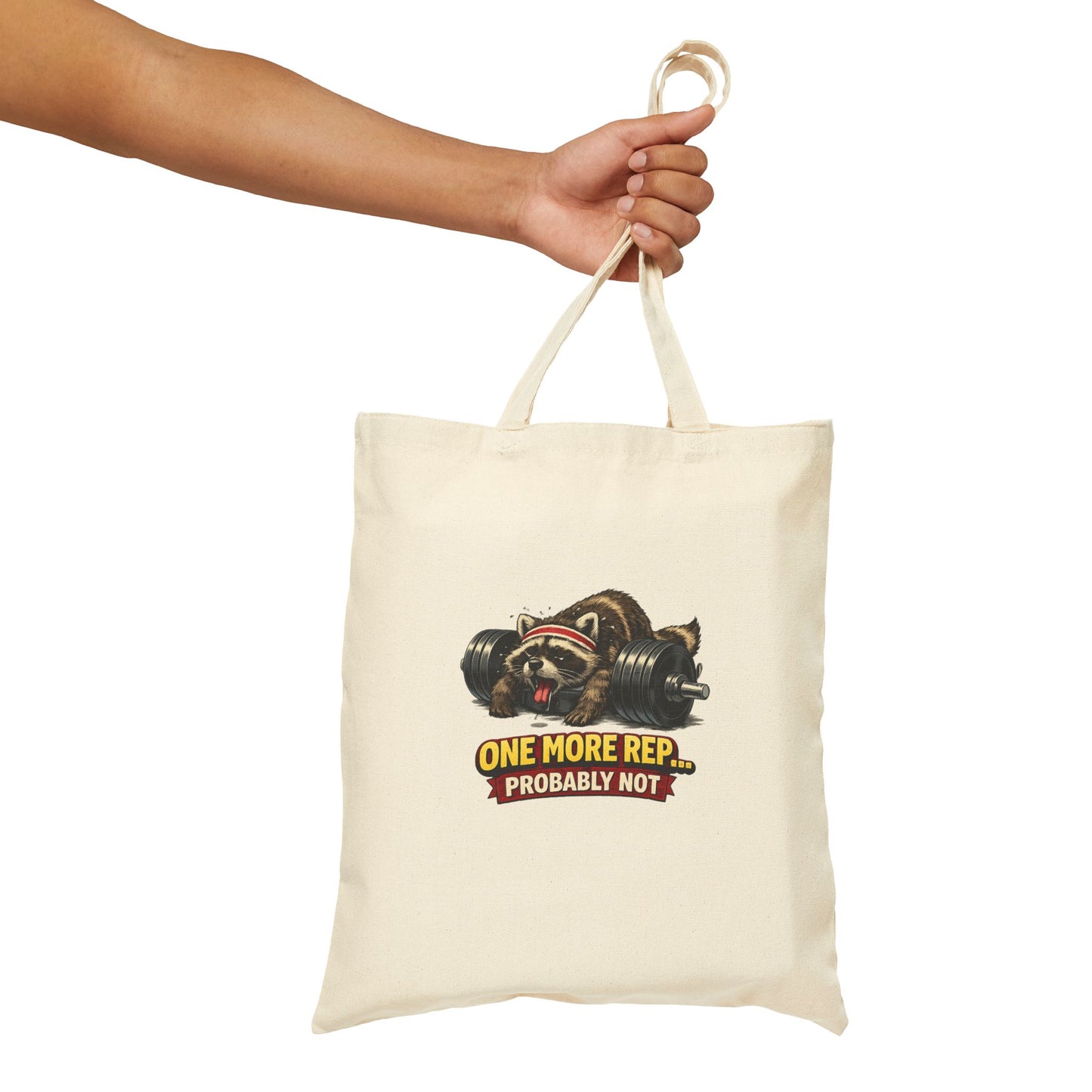 One More Rep Canvas Tote Bag