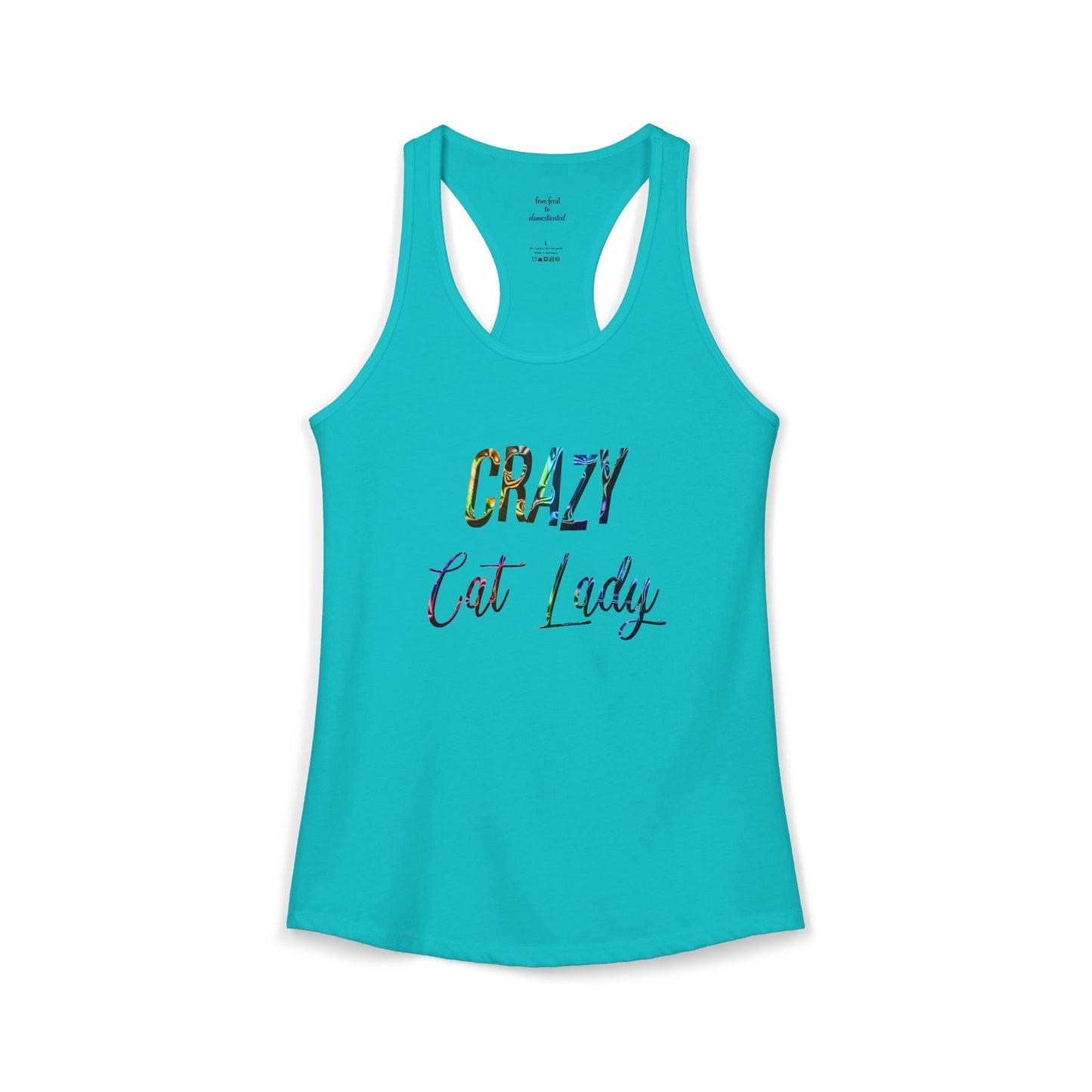 Crazy Cat Lady Racerback Tank