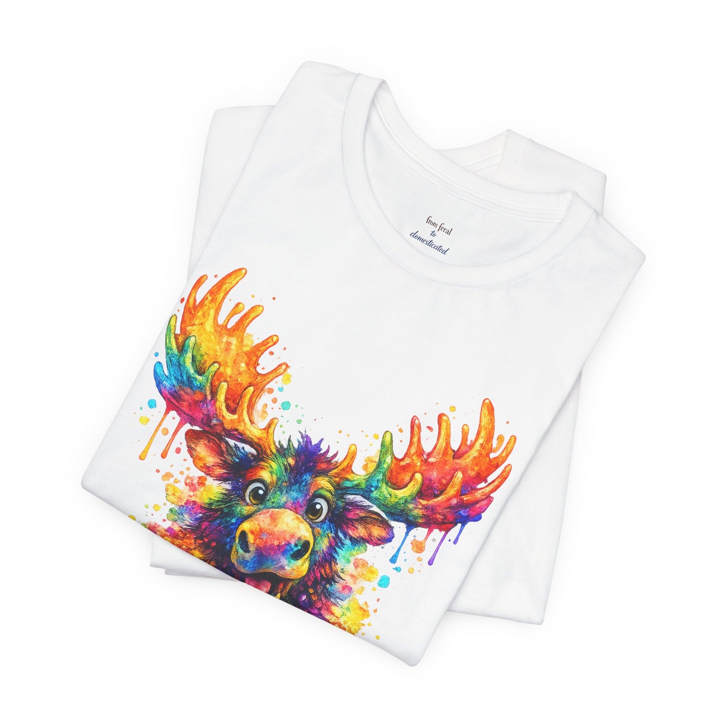 Watercolor Wildlife Moose T-Shirt