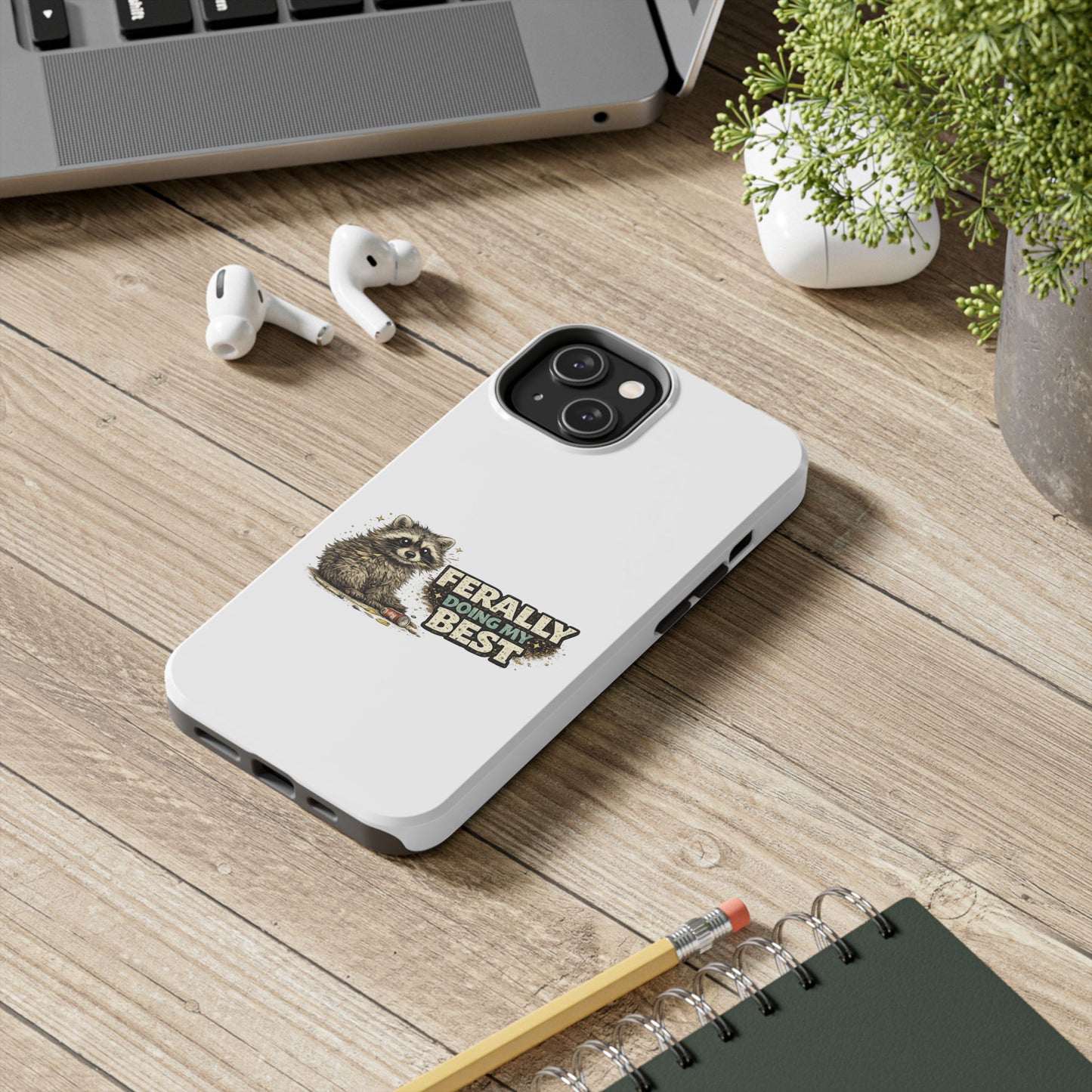 Ferally Raccoon Phone Case — Tough & Cute Protective Phone Cover