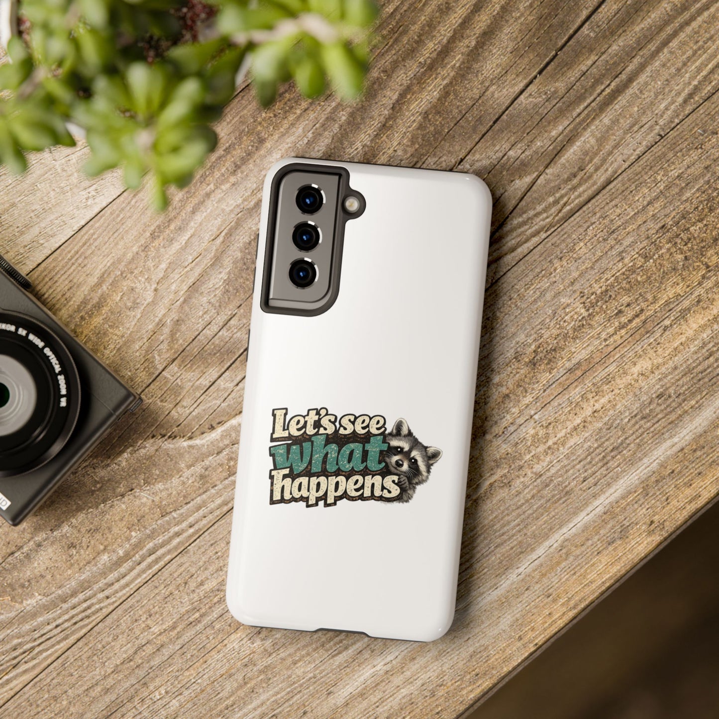 Peek & See Raccoon Phone Case — Tough & Cute Protective Phone Cover