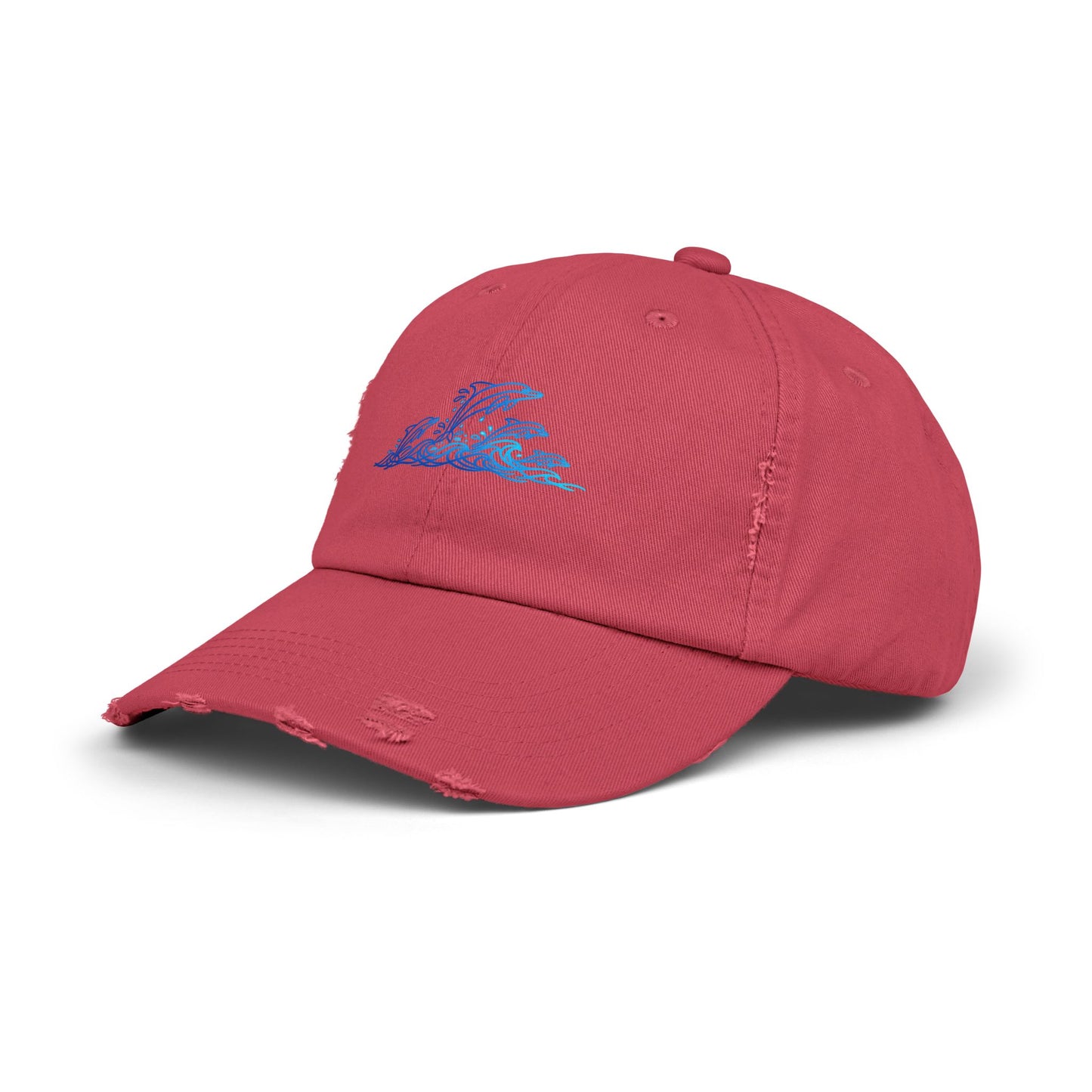 Splashing Dolphin Pod | Distressed Cap