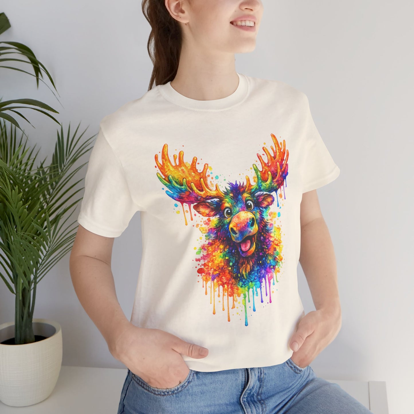Watercolor Wildlife Moose T-Shirt