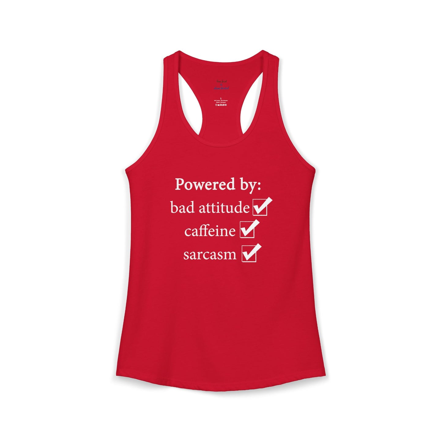 I'm Powered By Racerback Tank