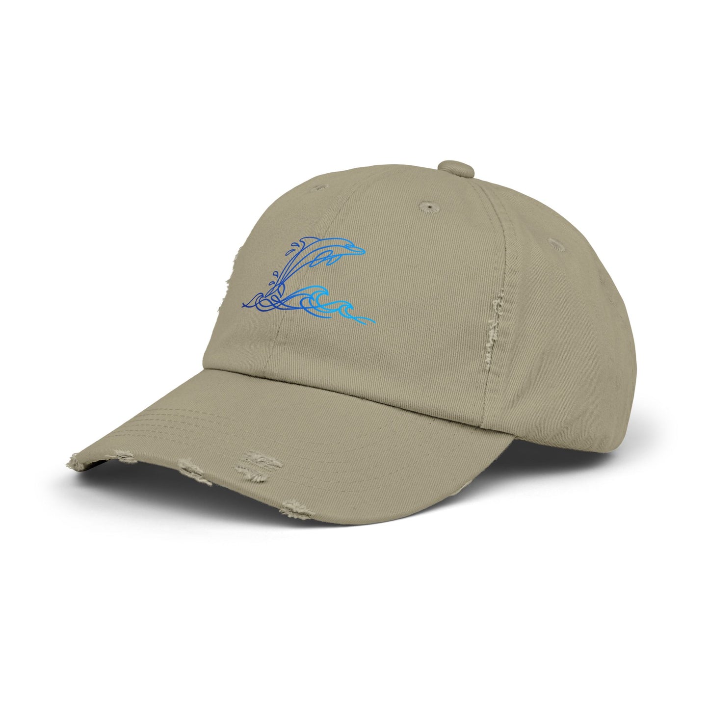 Splashing Dolphin | Distressed Cap