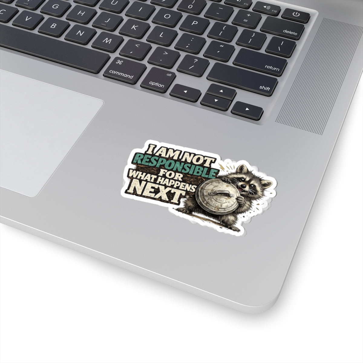 Not Responsible Raccoon Stickers