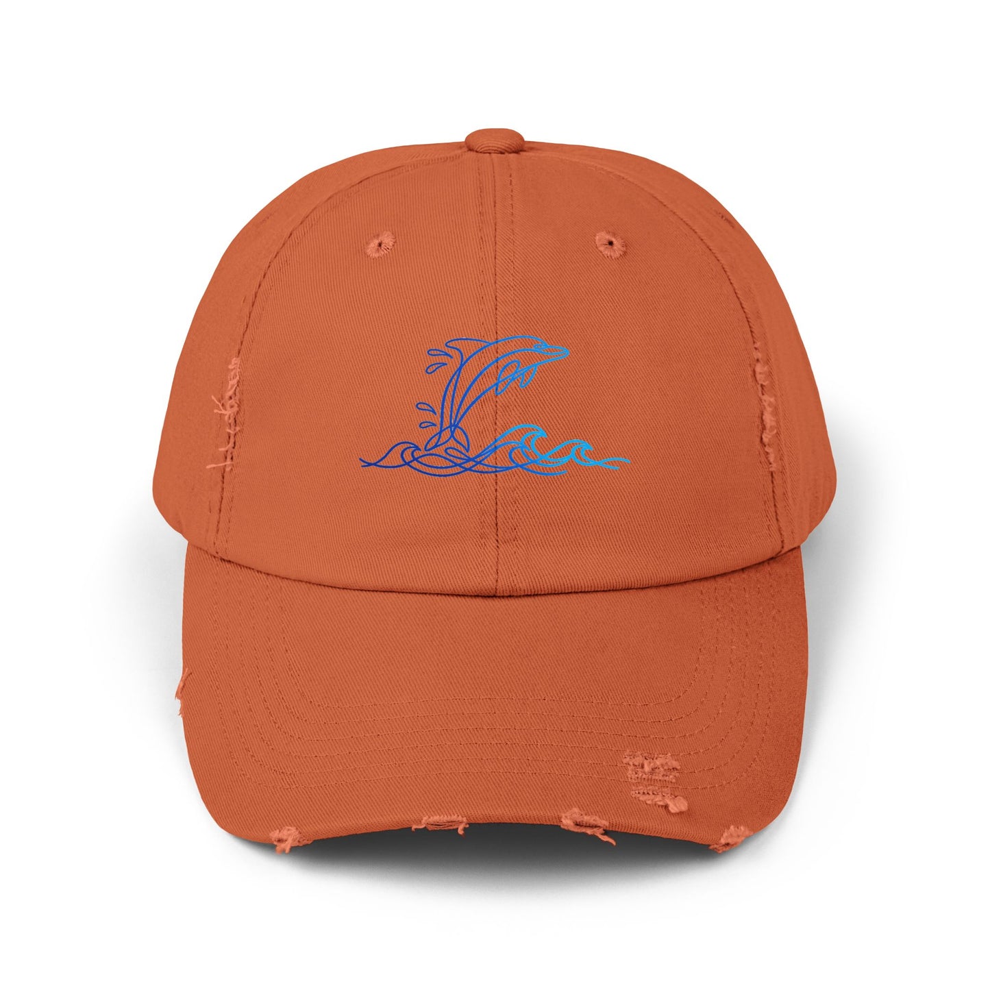 Splashing Dolphin | Distressed Cap