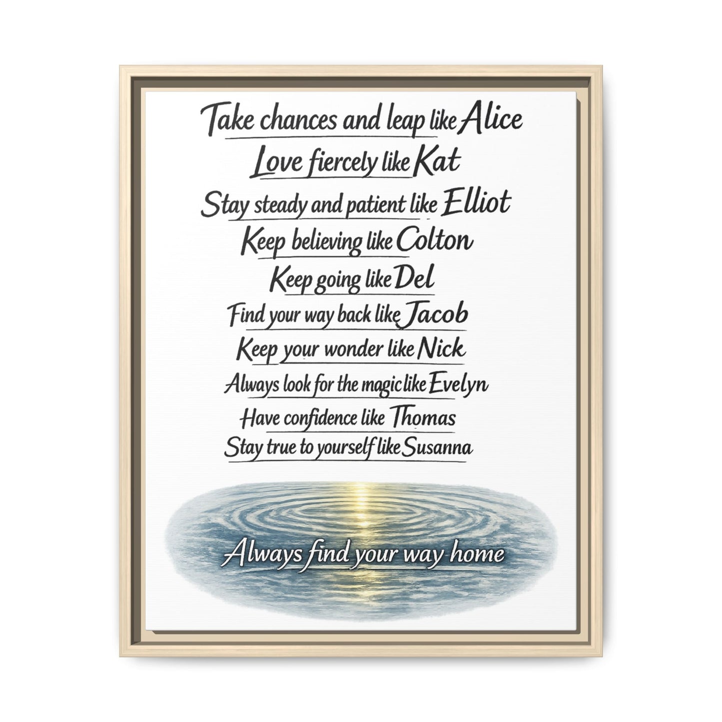 Find Your Way | Matte Canvas, Framed