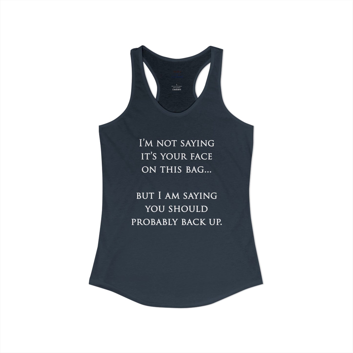 Face On The Bag Kickboxing Racerback Tank