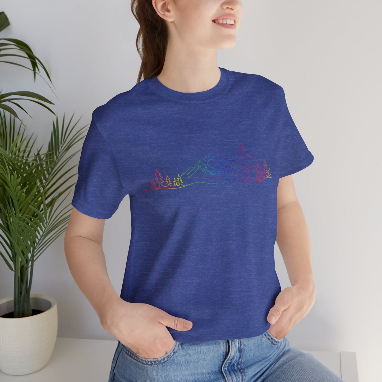 Cropped Great Dane Wild Lines T-Shirt