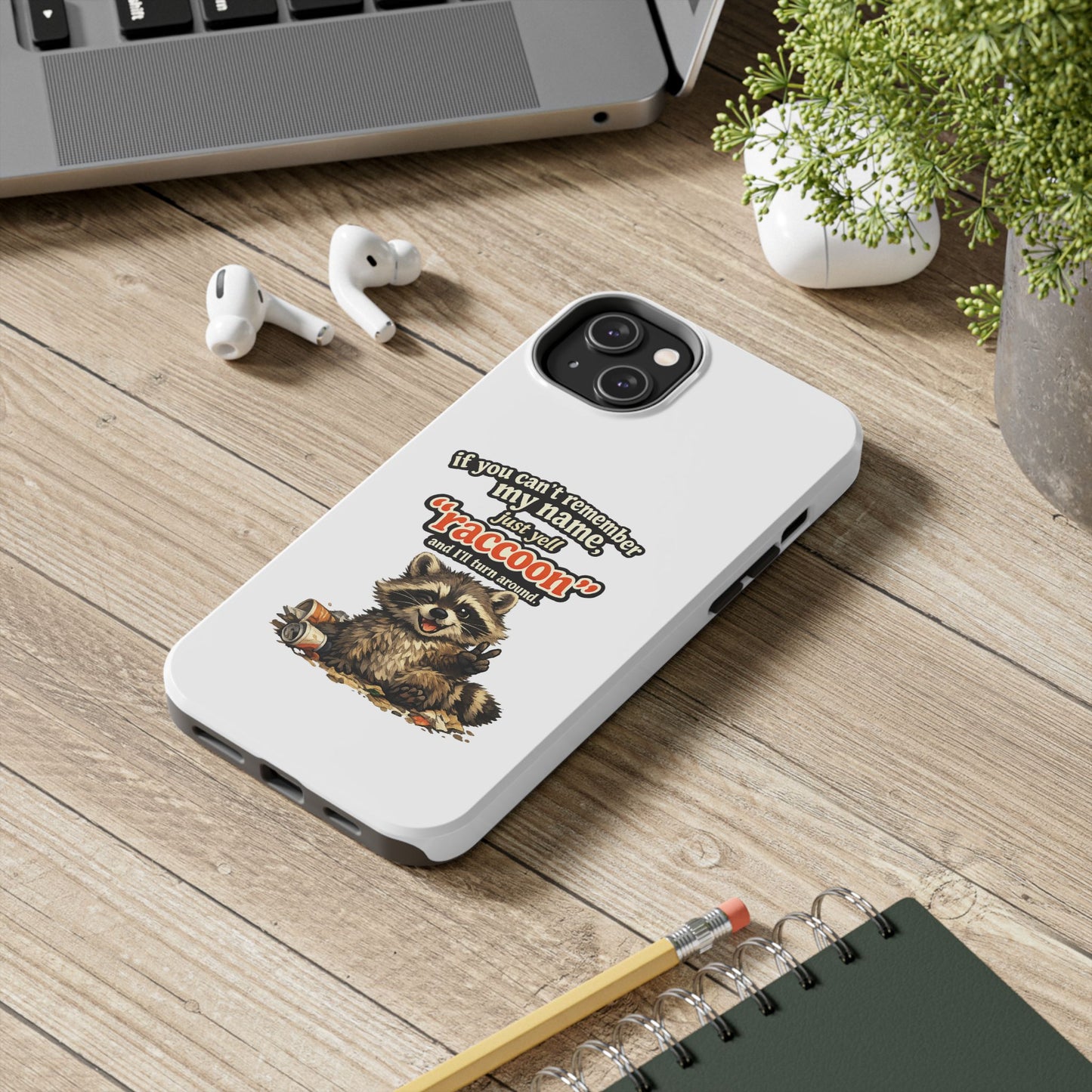 Yell Raccoon Phone Case — Tough & Cute Protective Phone Cover