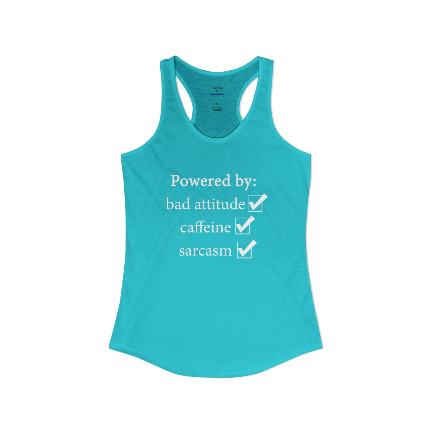I'm Powered By Racerback Tank