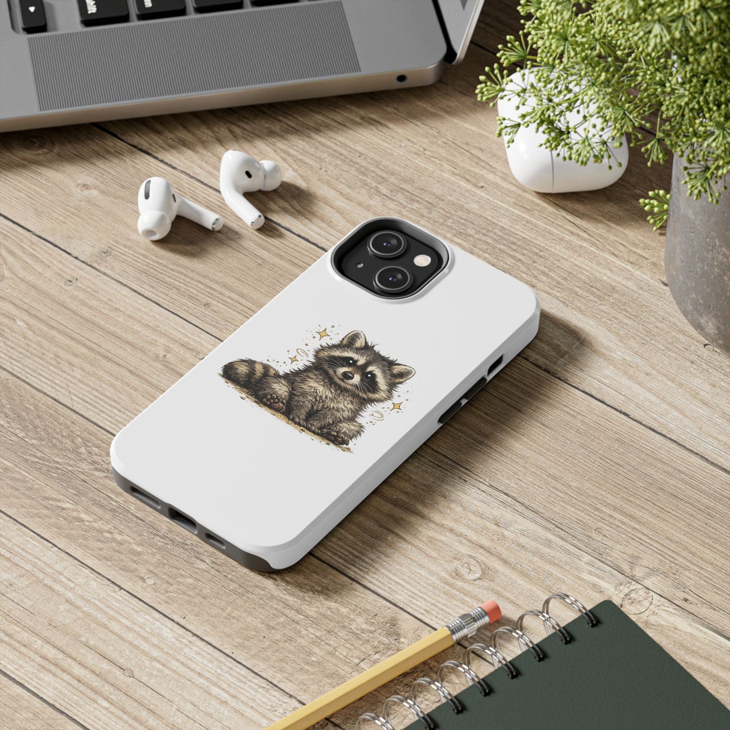 Sweet & Savage Raccoon Phone Case — Tough & Cute Protective Phone Cover