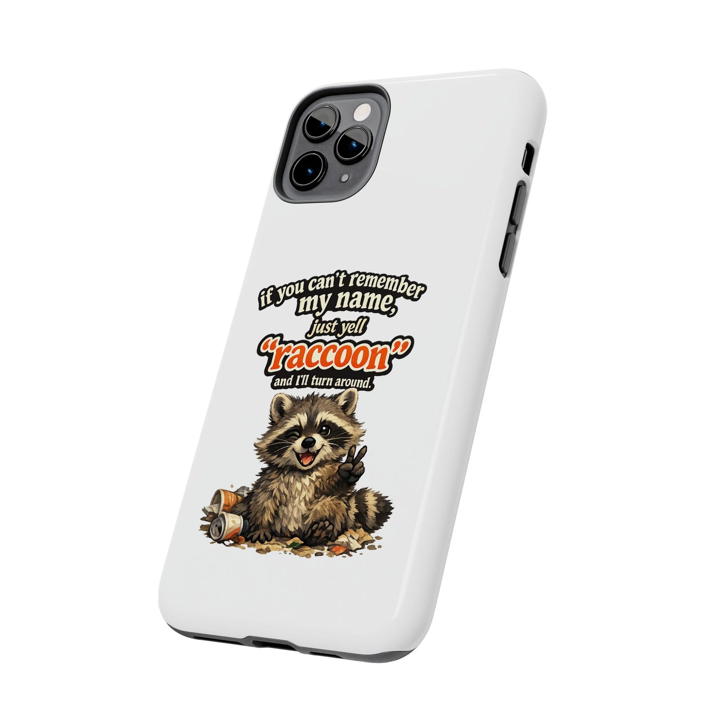 Yell Raccoon Phone Case — Tough & Cute Protective Phone Cover