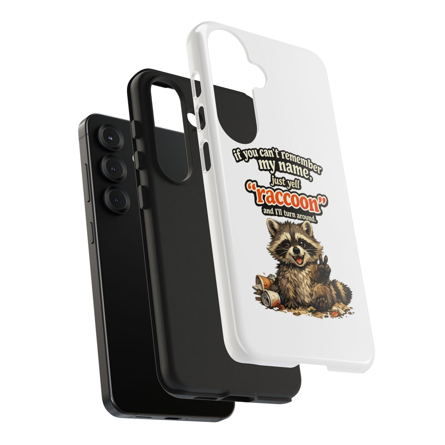 Yell Raccoon Phone Case — Tough & Cute Protective Phone Cover