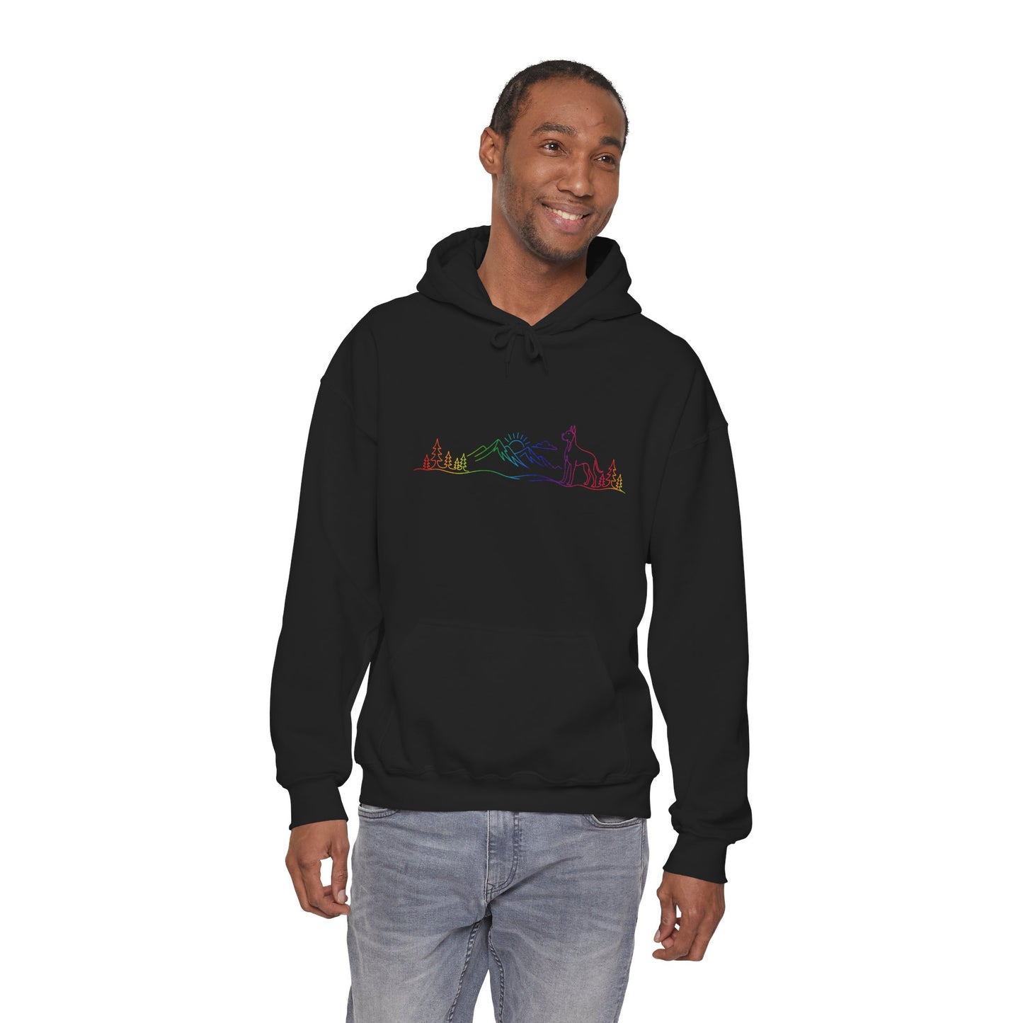 Great Dane, cropped ears, Hoodie