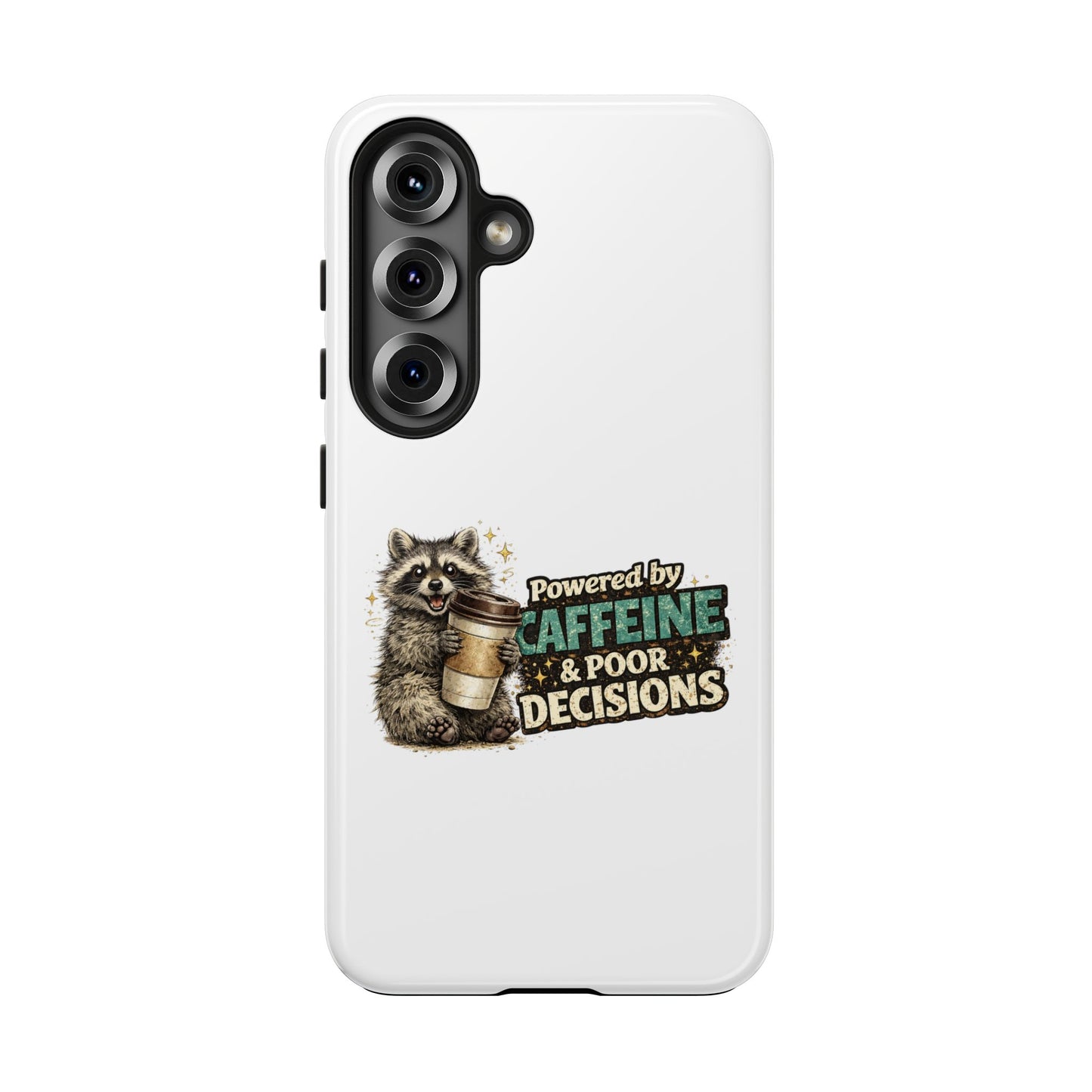 Poor Decisions Raccoon Phone Case — Tough & Cute Protective Phone Cover