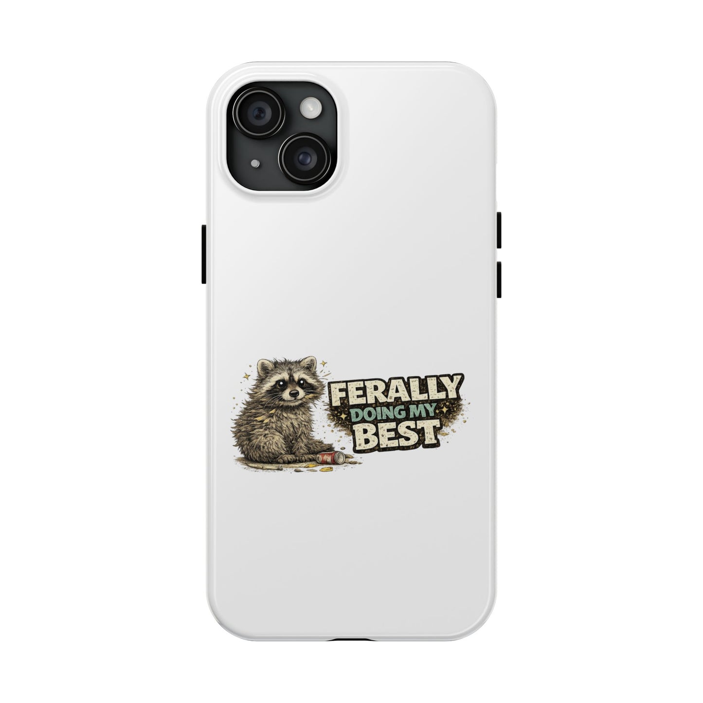 Ferally Raccoon Phone Case — Tough & Cute Protective Phone Cover