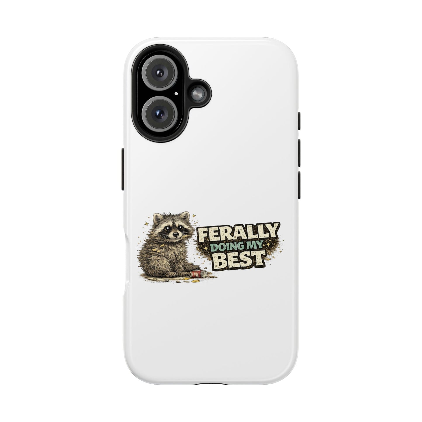 Ferally Raccoon Phone Case — Tough & Cute Protective Phone Cover