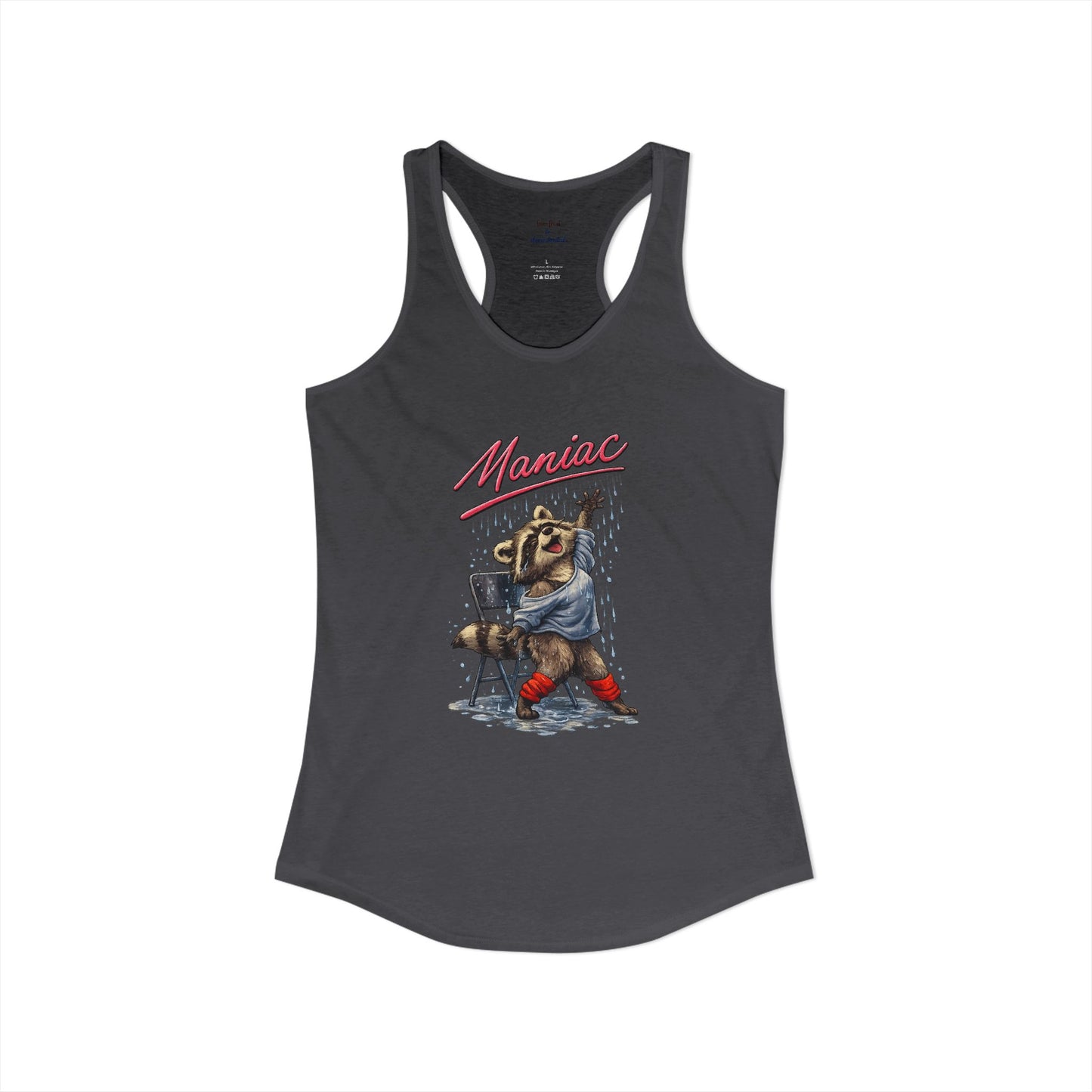 Maniac Raccoon Racerback Tank