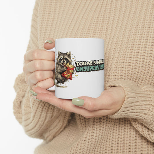 Unsupervised Raccoon Ceramic Mug  (11oz & 15oz)