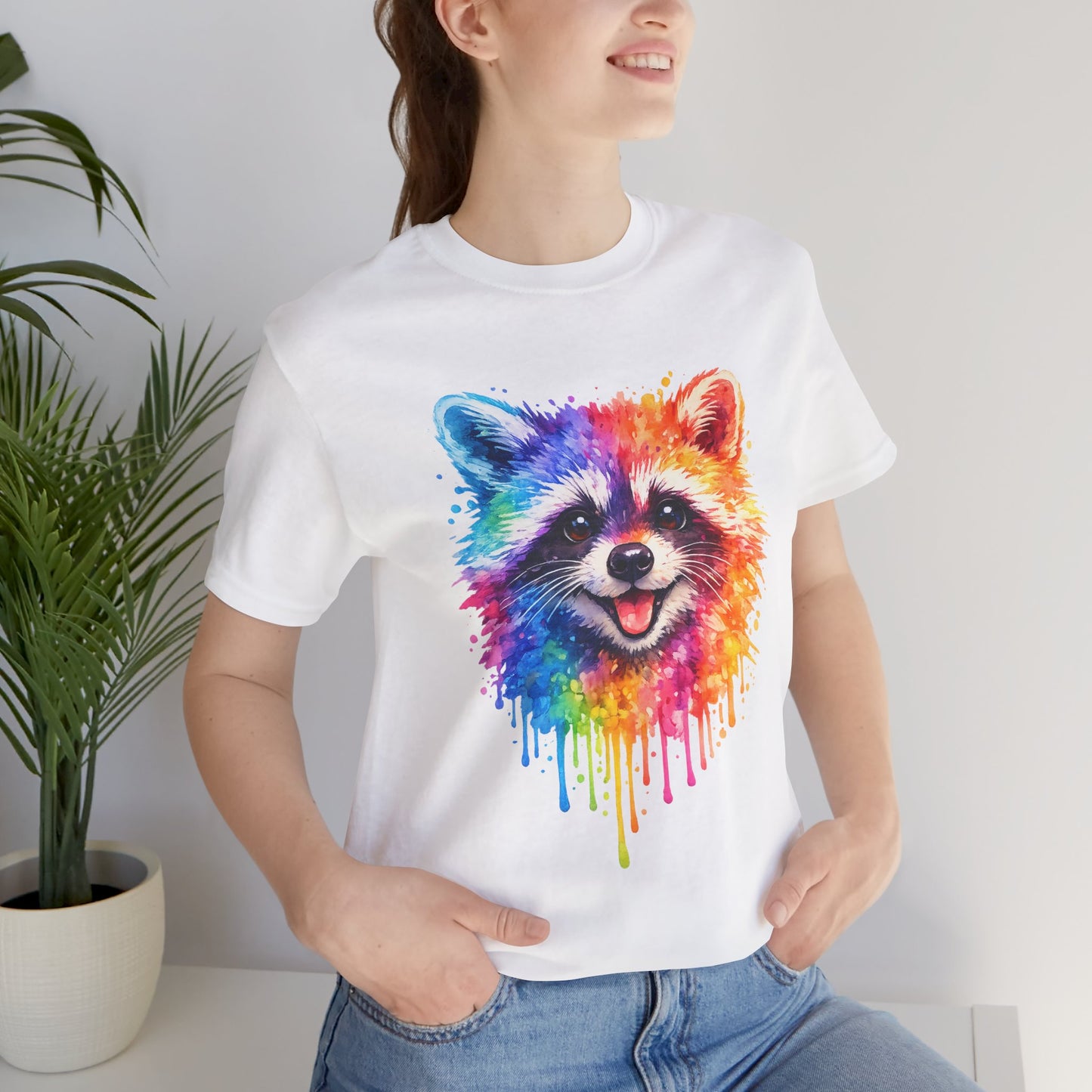 Watercolor Wildlife Raccoon T-Shirt