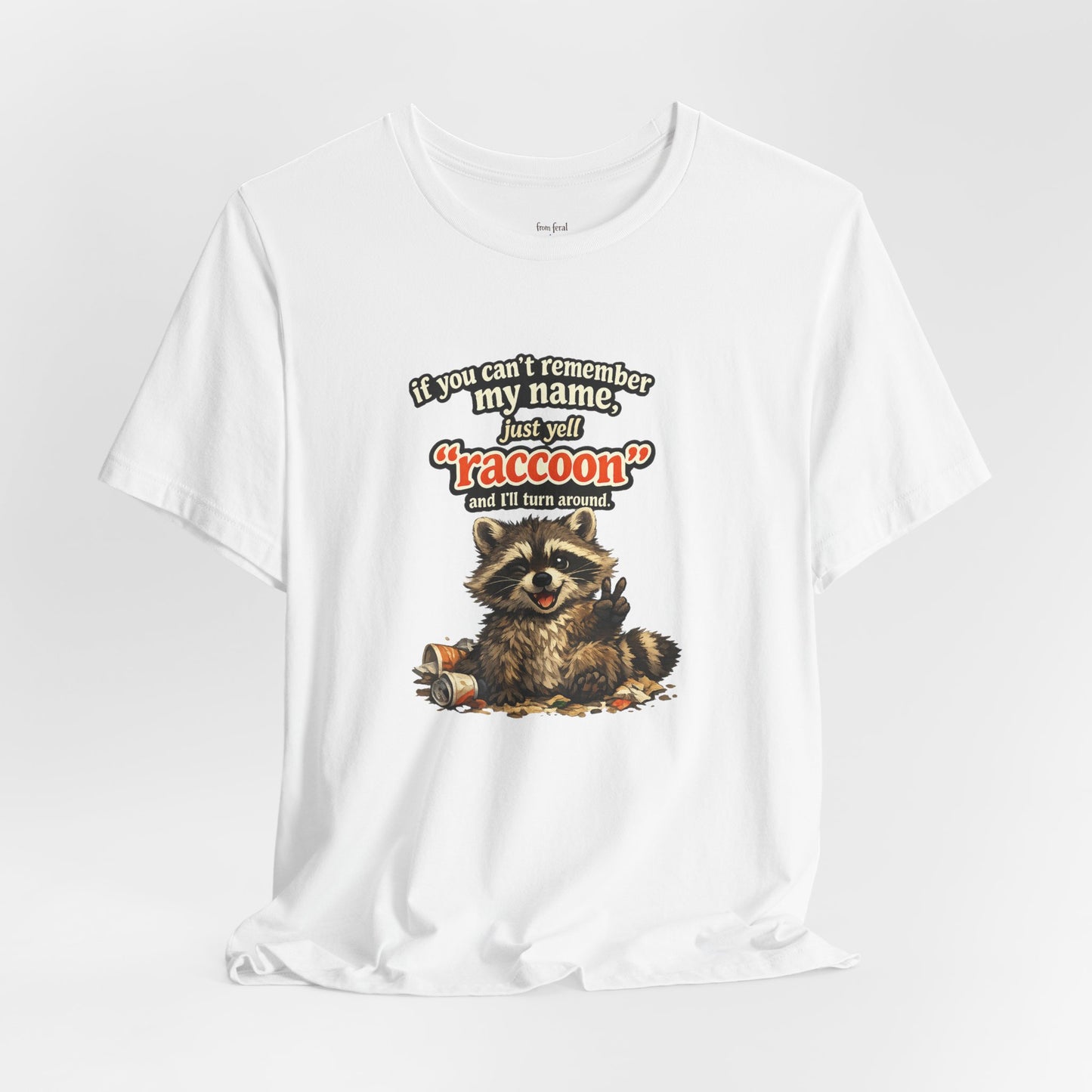 Yell Raccoon T-shirt