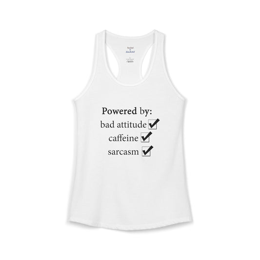 I'm Powered By Racerback Tank