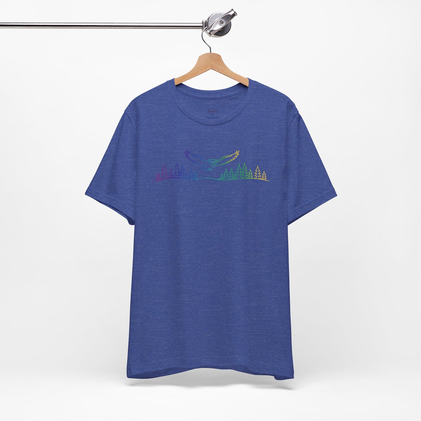 Owl | Colorful Line-Work T-Shirt