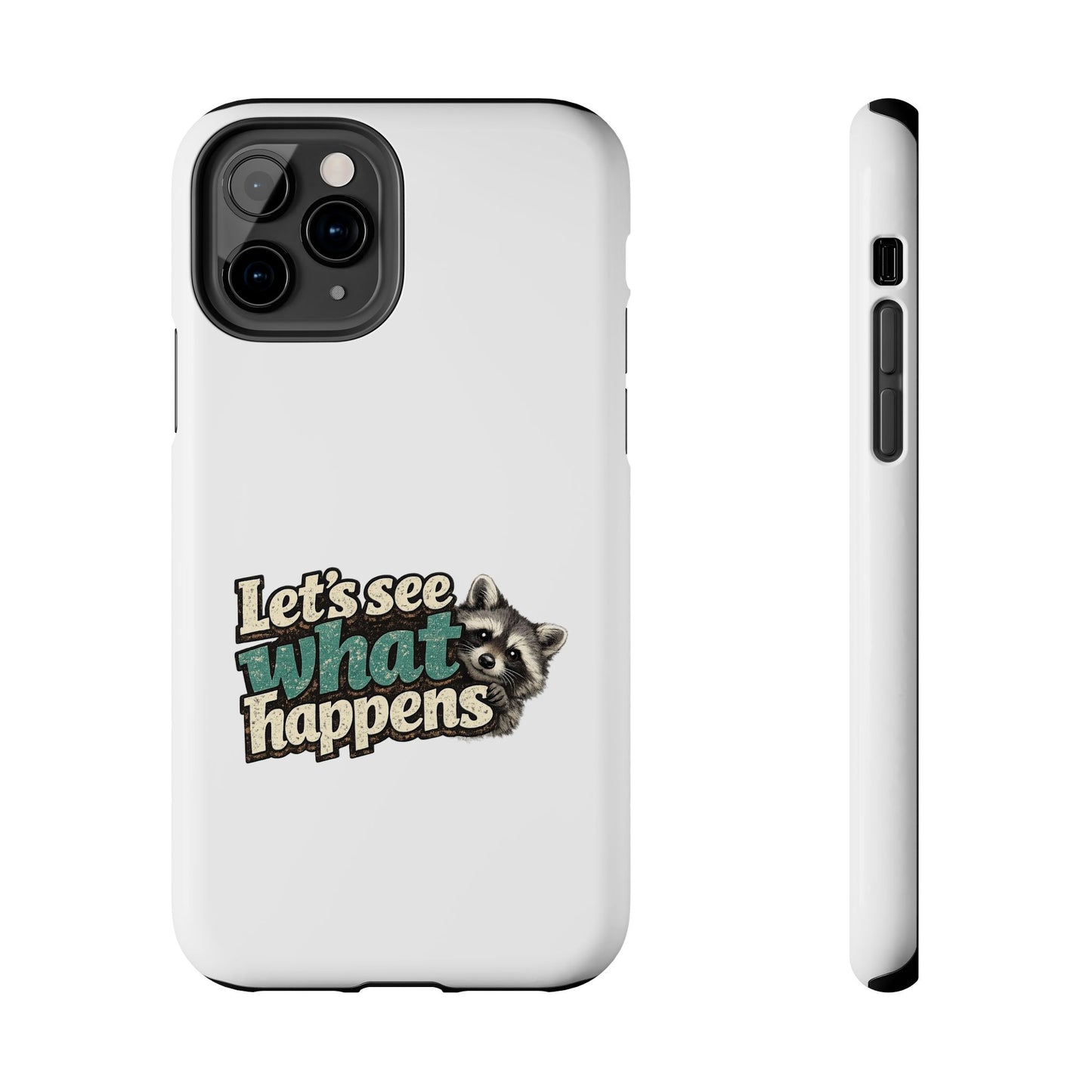 Peek & See Raccoon Phone Case — Tough & Cute Protective Phone Cover